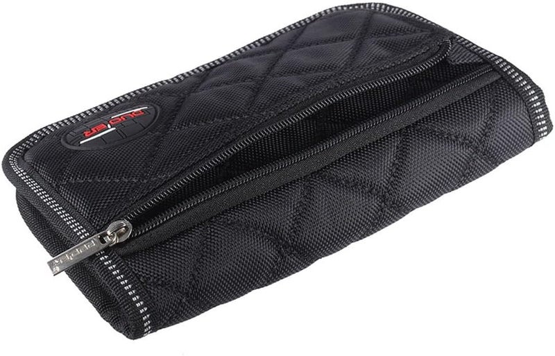 QXBER Durable Trombone Euphonium Trumpet Mouthpiece Pouch Bag with 4 Soft Compartments Black - Image 5